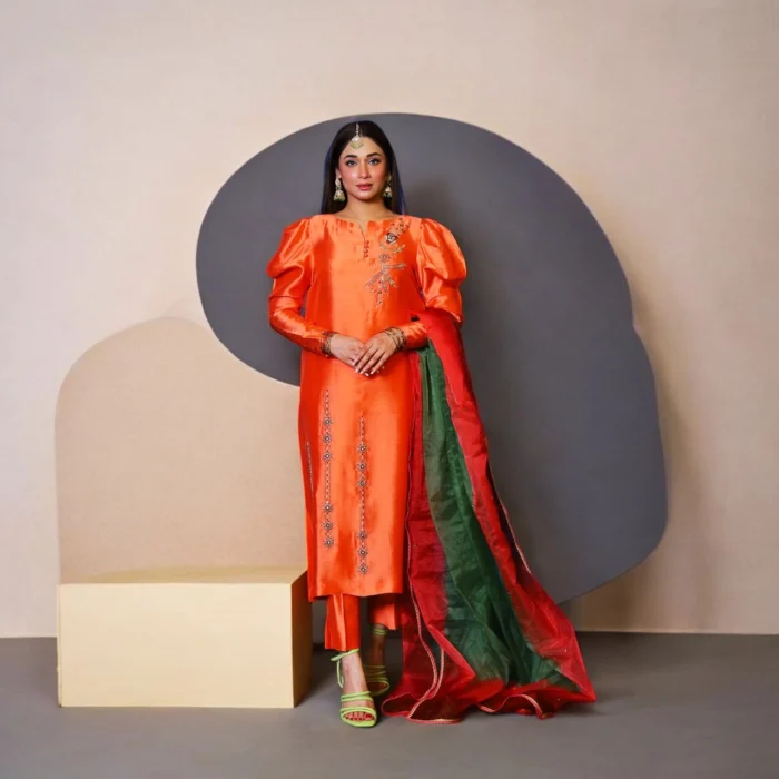 Zard Bahaar with Green Duppatta