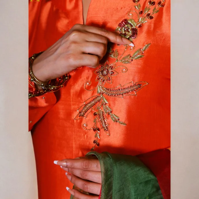 Zard Bahaar with Green Duppatta